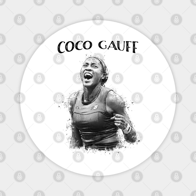 Coco Gauff Magnet by Yopi